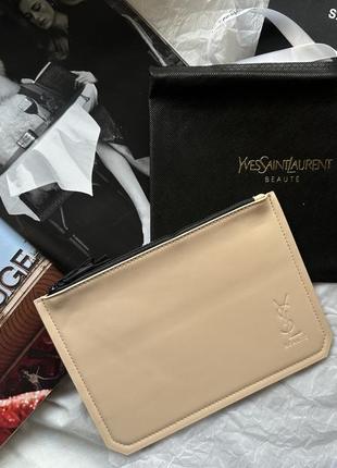 Косметичка папка yves saint laurent rose pink