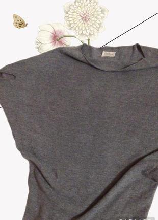 Італійський кашеміровий светр светрик сірий  zara mango bershka h&m вовна шерсть9 фото