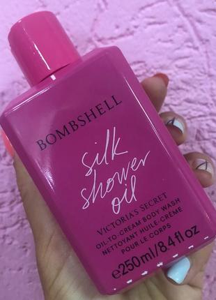 Гель для душа bombshell silk shower oil victoria’s secret