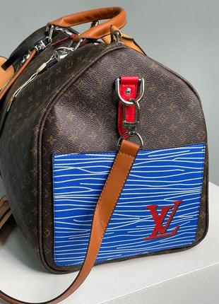 👜 дорожна сумка keepall bandouliere bag limited edition patchwork monogram canvas2 фото