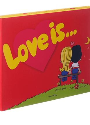 Набір молочного шоколаду 12 плиток "love is" ok-1175 60 г