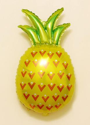 Фольгированный шар "ананас", жовтий, yellow