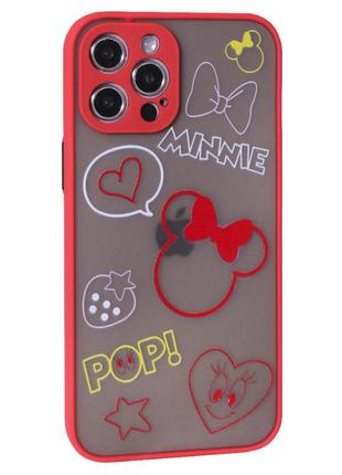 Stickers series tpu case — iphone 11 pro — red heart