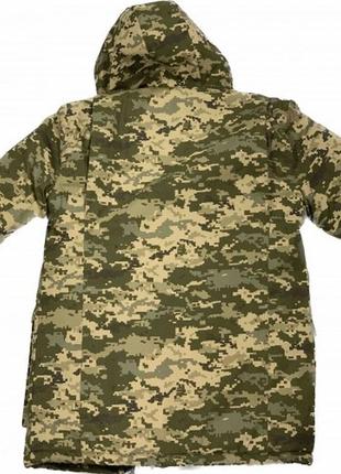 Куртка військова зимова accord tactical (піксель зсу, rip-stop)5 фото