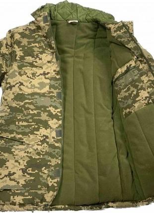 Куртка військова зимова accord tactical (піксель зсу, rip-stop)3 фото
