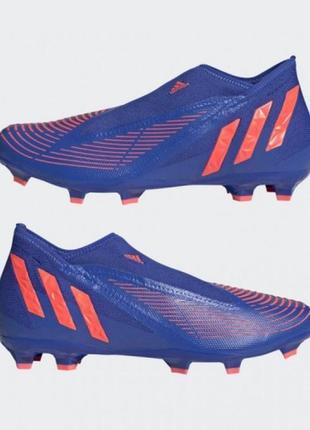 Футбольные бутсы adidas predator edge.3 laceless fg1 фото