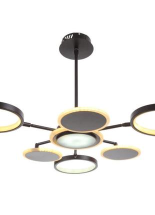 Потолочная led люстра 156w на два режима освещения brille с поворотными плафонами 2700/6500k ip20