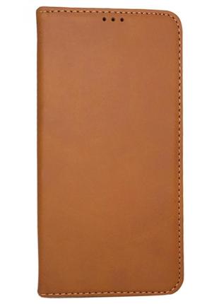 Leather book case — samsung a01 — gold