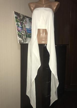 Нереальный топ блуза белый шикарный