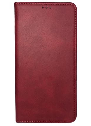 Leather book case — samsung a02s — red