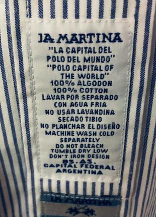 Эксклюзивная мужская рубашка дорогого бренда la martinа4 фото