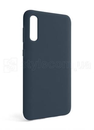 Чехол full silicone case для samsung galaxy a50/a505 (2019) dark blue (08) (без логотипа)