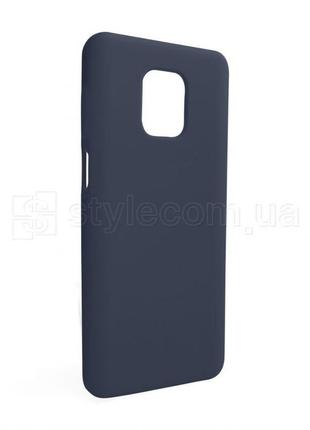 Чехол full silicone case для xiaomi redmi note 9 pro dark blue (08) (без логотипа)