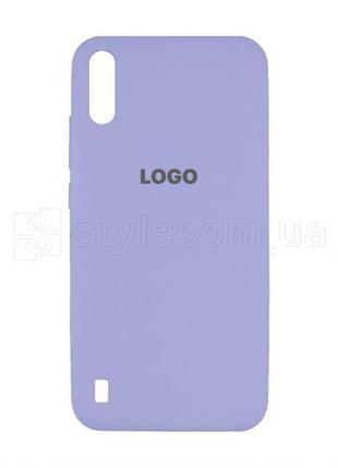 Чехол original silicone для samsung galaxy a01/a015 (2019) elegant purple (26)