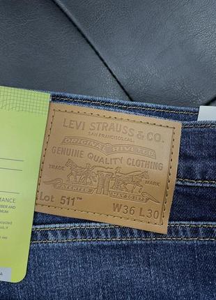 Оригинальные мужские джинсы levis 511 slim4 фото