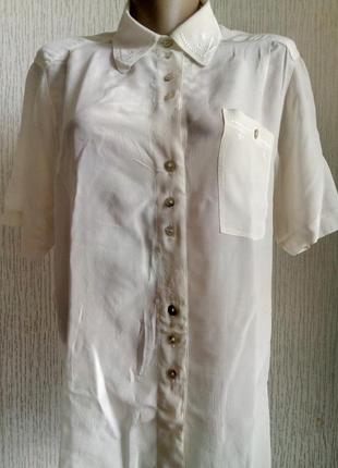 Блуза шовкова 100% / 48/винтаж.