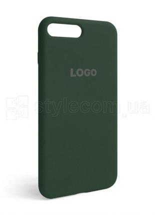 Чохол full silicone case для apple iphone 7 plus, 8 plus atrovirens green (54)