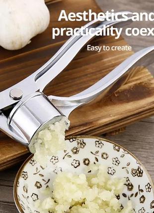 Часничниця прес для часнику часникодавка з нержавіючої сталі brabantia tasty silver pres5 фото