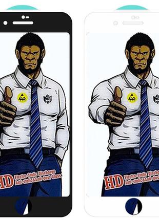 Захисне скло 5d anti-static pro (тех.пак) для apple iphone 7 / 8 / se (2020) (4.7")