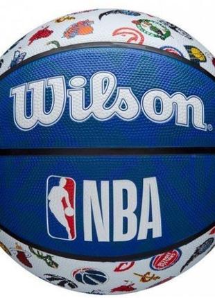 Мяч баскетбольный wilson nba all team outdoor (wtb1301xbnba)1 фото