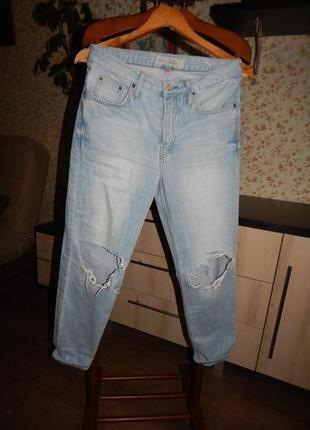 Стильные джинсы mom с высокой посадкой topshop