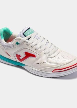 Футзалки (бампи) joma top flex topw2242in (white/turquoise)