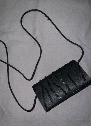 Мини сумочка, мини сумка, вечерняя сумка. сумка черная