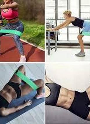Резинки для фитнеса для ягодиц и ног zakerda hip resistance band набор для женщин из 3 штук2 фото