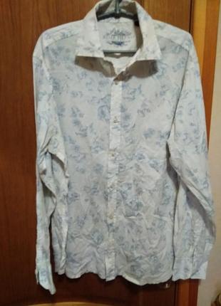 Сорочка білого блакитний квітка.*river island*
