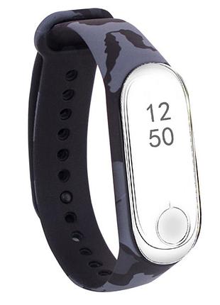 Силіконовий ремінець з малюнком для xiaomi mi band 3/4