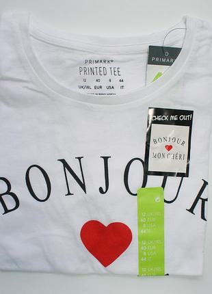 Жіноча футболка bonjour mon cheri primark