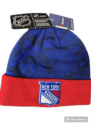 В'язані зимові шапки nhl new york rangers