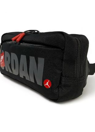 Поясна сумка jordan jumpman crossbody bag чорний3 фото