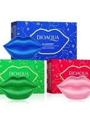 Патчи для губ bioaqua avocado moisturizing lip mask с авокадо 20 штук8 фото