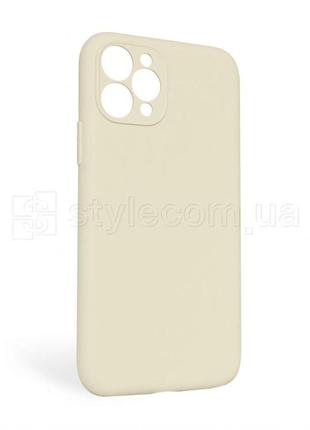 Чехол full silicone case для apple iphone 11 pro max antique white (10) закрытая камера (без логотипа)