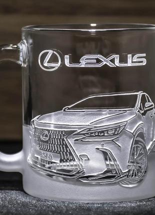 Чашка для чая и кофе с гравировкой lexus nx3 фото