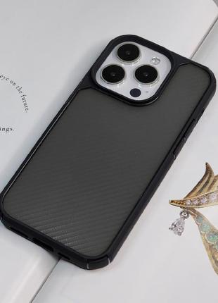 Матовый чехол на iphone 14 pro. карбоновое матовое покрытие