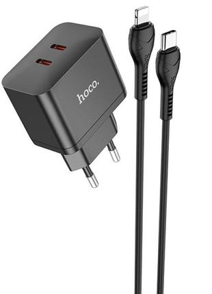 Мзп hoco n29 pd35w (2type-c) + type-c + lightning