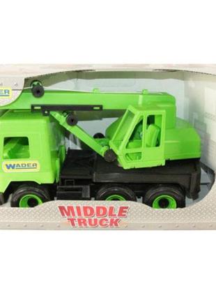 Кран игрушечный "middle truck" кран (св. зеленый) в коробке