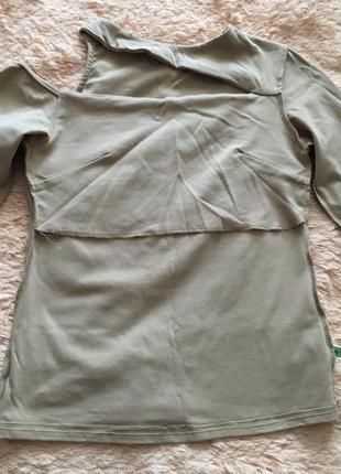 Стильная блузка лонгслив блуза кофточка на одно плечо с вырезом на плече6 фото