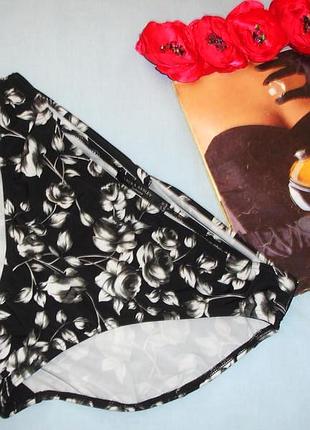 Низ от купальника женские плавки размер 52 / 18 черные серые розы раздельного