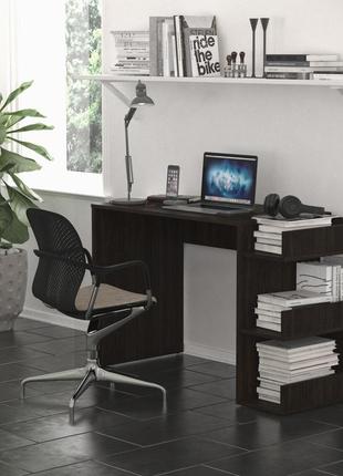 Письменный компьютерный стол legate венге. офисный столик для ноутбука. стол для подростка, для учебы2 фото