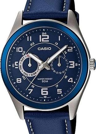 Мужские часы casio mtp-1353l-2bvdf, синий цвет