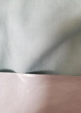 Шикарний віскозний комбінезон вільного фасону з вишивкою м'ятного кольору9 фото