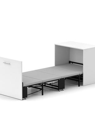 Кровать-трансформер комод sirim белый. мебель 2 в 1 смарт. раскладная смарт...