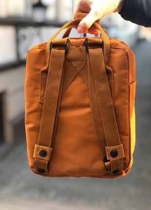 Рюкзак женский, мужской fjallraven kanken, оранжевый (канкен, сумка, спортивный ранец)3 фото