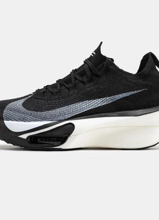 Мужские кроссовки nike air zoom alphafly 3 black white 41-42-43-45