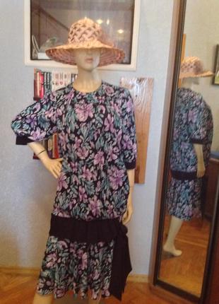 Гламурное английское платье в стиле ретро 30-х годов, бренда fashion extra, р. 48-50.9 фото