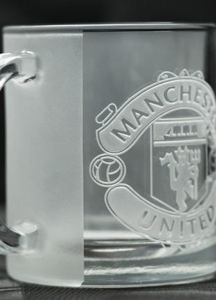 Чашка 320 мл з гравіюванням манчестер юнайтед manchester united football club, подарунок для друга3 фото