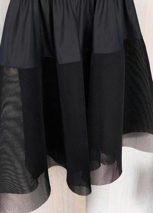 Платье love republic кожаное чёрное zara mango h&m4 фото